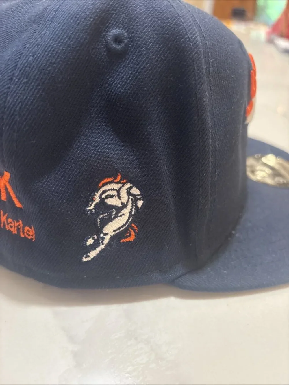 New Era Denver Broncos 9Fifty Basic Navy Adjustable Snapback Hat Cap